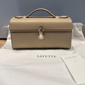 Symmetry Pochette in Bone Leather